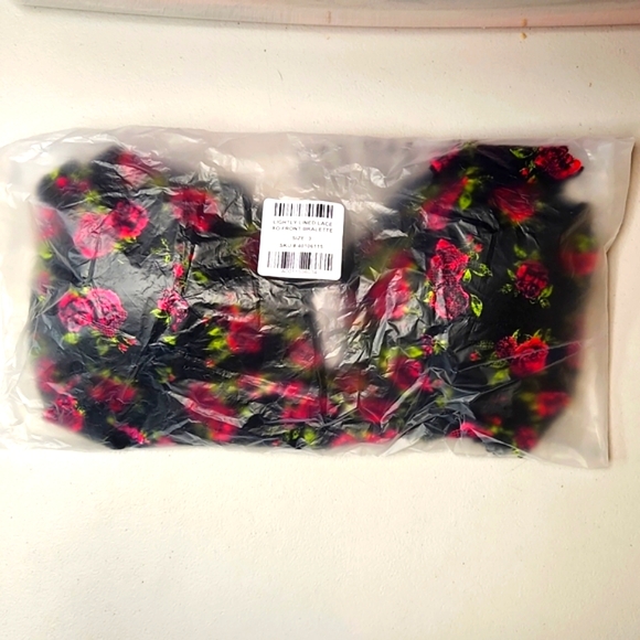 ❤️NWT VINTAGE TORRID LINGERIE - LIGHTLY LINED XO LACE LONGLINE BRALETTE FLORAL - Picture 6 of 12
